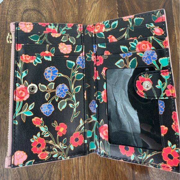 Kate Spade New York Blush Pink Leather Card Wallet - Picture 3 of 5